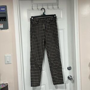 Americann Eagle Plaid Stretch Pants Size 6 Regular